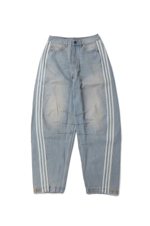 ADILENIUM DENIM BANANA PANTS - LIGHT BLUE DIRTY WASH (JX9212 ADILENIUM DENIM BANANA PANTS - LIGHT BLUE DIRTY WASH (JX9212