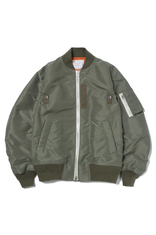 sacai　ナイロンツイルブルゾン　ボンバー　フライト　MA-1　SCM-201 sacai ナイロンツイルブルゾン ボンバー フライト MA-1 SCM-201