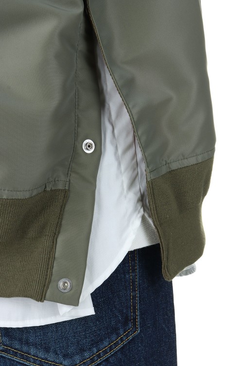 け*ー様 サカイ SCM-201 フライトジャケット グレー Nylon Twill