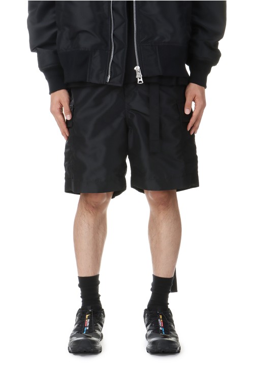 sacai ナイロンカーゴショーツ　サイズ1 SCM-203 黒 ほぼ新品】sacai ナイロンカーゴショーツ サイズ1 SCM-203 黒