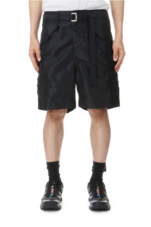 Nylon Twill Shorts - BLACK 001 (SCM-203) | セレクトショップ