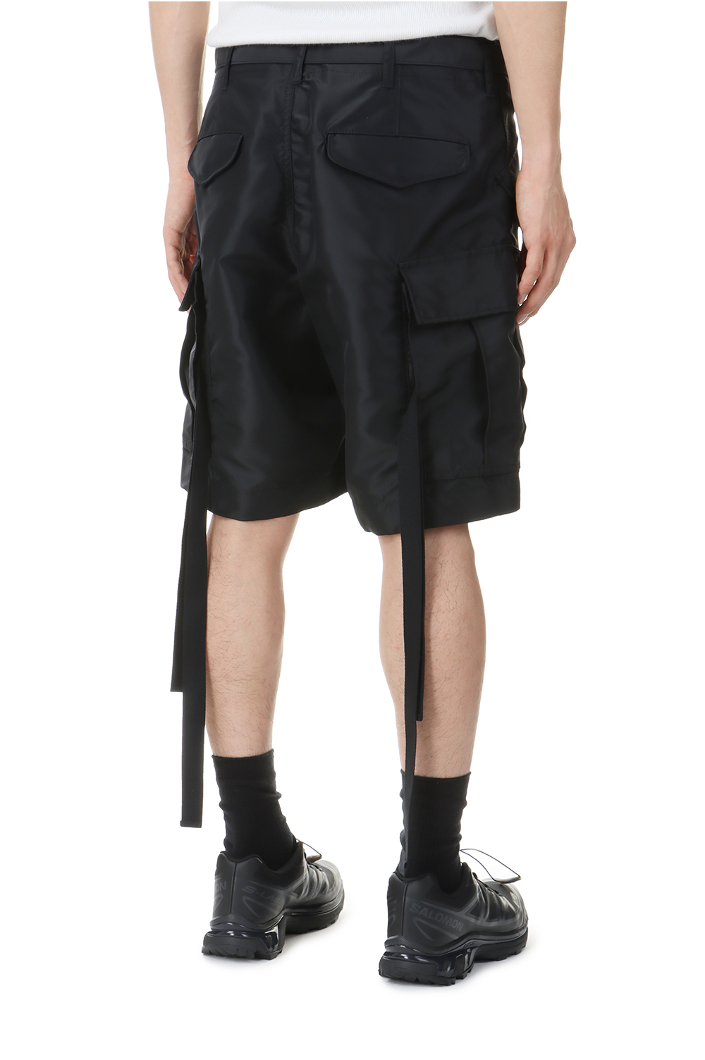 sacai ナイロンカーゴショーツ　サイズ1 SCM-203 黒 ほぼ新品】sacai ナイロンカーゴショーツ サイズ1 SCM-203 黒