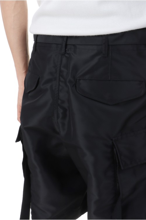 Nylon Twill Shorts - BLACK 001 (SCM-203) | セレクトショップ