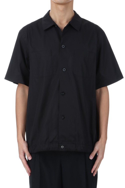 トップス sacai Cotton Poplin Shirt SCM-217 Cotton Poplin Shirt - BLACK 001 (SCM-217) | セレクトショップ
