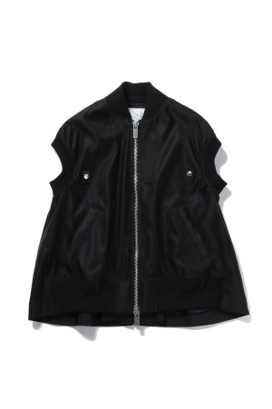 Sacai Nylon Twill Vest サイズ1 黒 新品同様 sacai Black Nylon Twill Vest Sacai