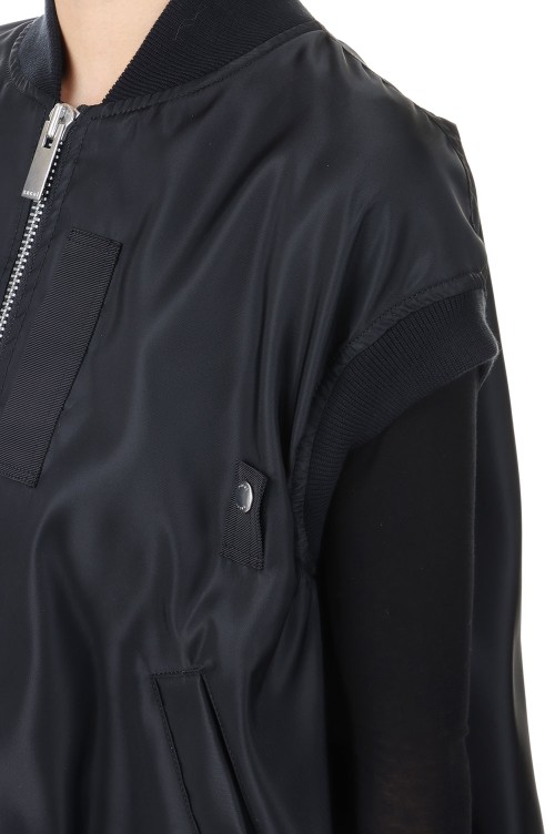 Sacai Nylon Twill Vest サイズ1 黒 新品同様 Nylon Twill Vest - BLACK 001 (SCW-203) | セレクトショップ