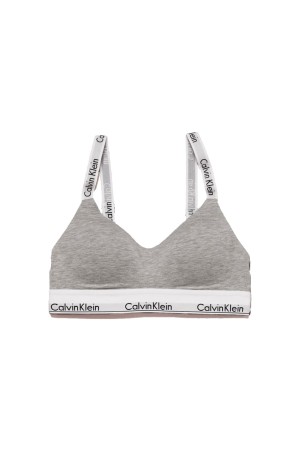 LIGHT LINED BRALETTE - GREY HEATHER (QF7059)