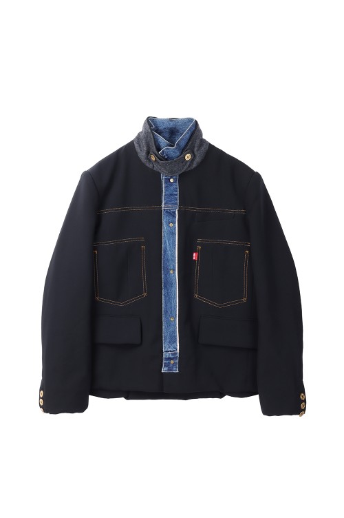 Levi'ssacaiDenimMatelasseTwill限定価格9月9日まで Levi's Denim x MatelasseTwill Reversible Blouson - BLACK x
