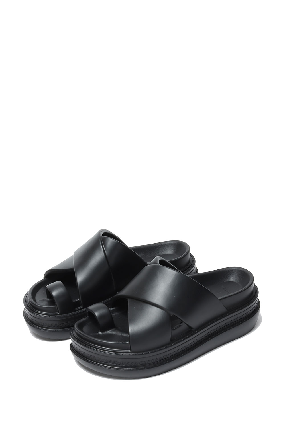 Foam Multiple Sole Sandals - BLACK 001 (25-0955S) (Size40