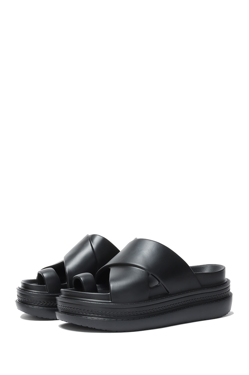 Foam Multiple Sole Sandals - BLACK 001 (25-0955S) (Size40