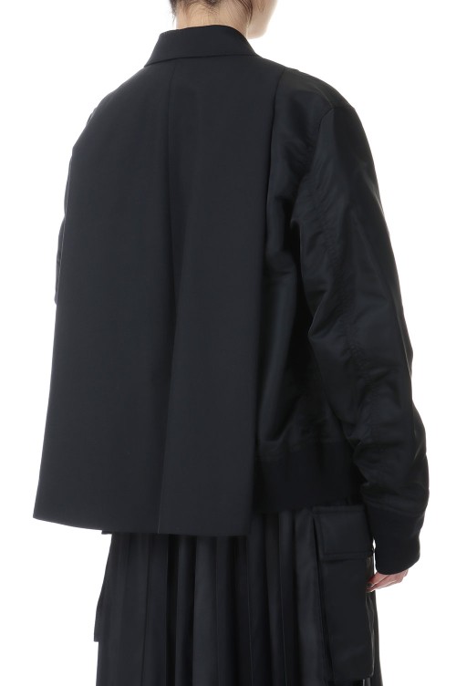 Suiting x Nylon Twill Jacket - BLACK 001 (25-07633) | セレクト