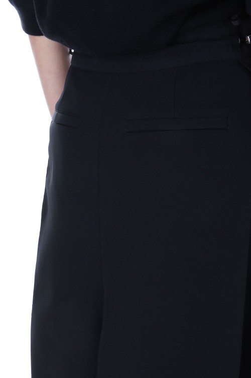 Matelasse Twill Mix Skirt - BLACK 001 (25-07709) | セレクト