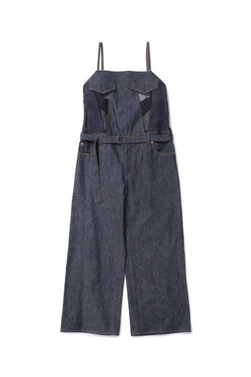 sacai 国内買付 Denim Mix Jumpsuit Denim Mix Jumpsuit | sacai Official Store サカイ オフィシャル