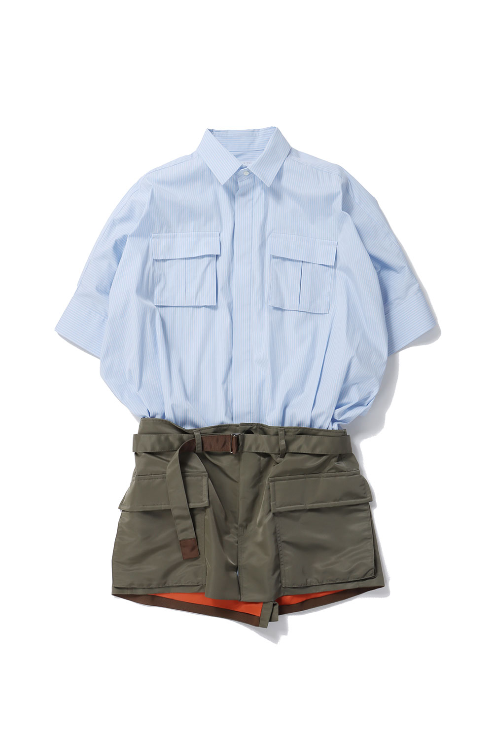トップス Sacai Cotton Poplin x Nylon Twill Dress photo629338_src.jpg