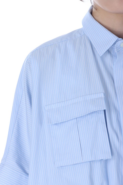 トップス Sacai Cotton Poplin x Nylon Twill Dress SCW-226-151_V1_7d71cdd3-da9e-