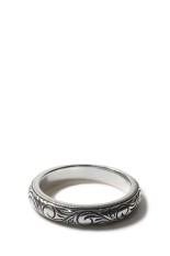 Engraved Round Ring / Silver (RX-704-1)