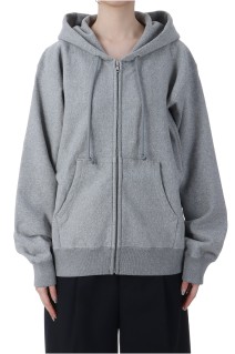 SMOOTH SOFT BD SWEAT ZIP PARKA - TOP GRAY (A25SP04TU)