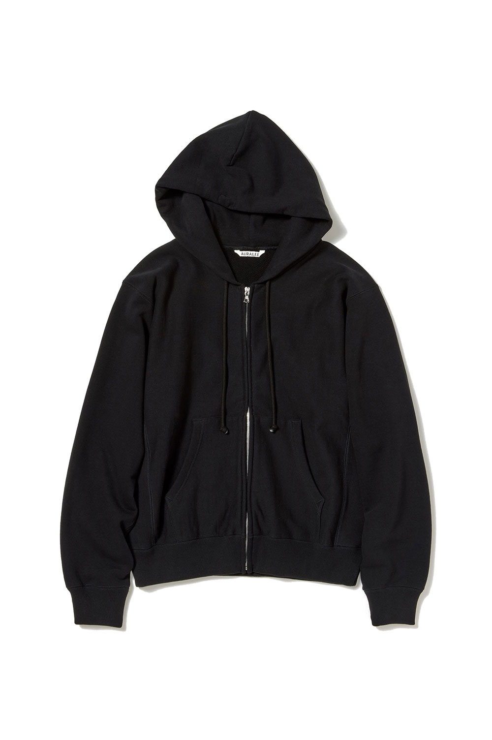 SMOOTH SOFT BD SWEAT ZIP PARKA - BLACK (A25SP04TU SMOOTH SOFT BD SWEAT ZIP PARKA - BLACK (A25SP04TU