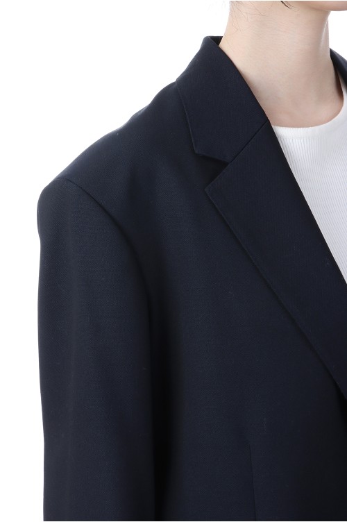 WOOL KID MOHAIR HOP SACK JACKET - DARK NAVY (A25SJ04MH WOOL KID MOHAIR HOP SACK JACKET - DARK NAVY (A25SJ04MH
