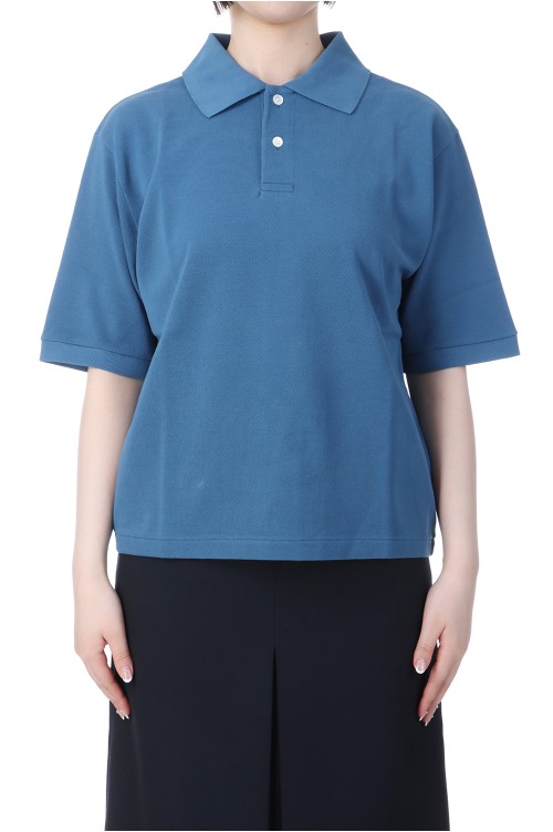 HIGH GAUGE PIQUE POLO - DEEP BLUE (A25SP01HK) | セレクト
