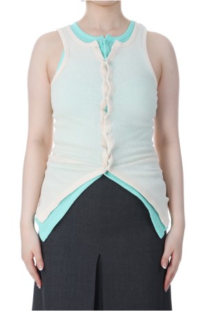 ORGANIC SOFT RIB TANK TOP - IVORY (A25ST05OT)