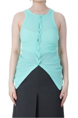 ORGANIC SOFT RIB TANK TOP - AQUA GREEN (A25ST05OT)