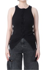 ORGANIC SOFT RIB TANK TOP - BLACK (A25ST05OT)