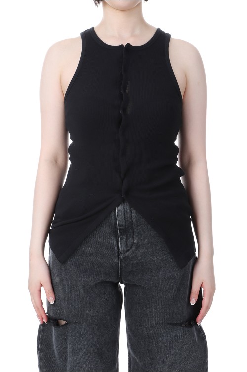 ri　AULAREE ORGANIC SOFT RIB TANK TOP AURALEE】 ORGANIC SOFT RIB TANK TOP / COTTON SILK STRETCH