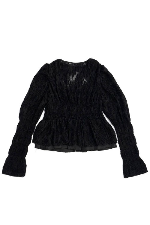 【新品未使用】プランクプロジェクト　Peplum Bow Top Peplum Bow Top - BLACK (31242316102) | セレクトショップ