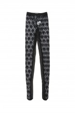 Flower Motif Lace Tights - BLACK (31242665602)