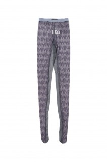 Flower Motif Lace Tights - GRAY (31242665602)