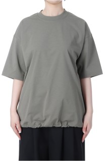 W's TECH DRAWSTRING S/S TEE - BLACK (BE-41025L)