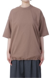W's TECH DRAWSTRING S/S TEE - BLACK (BE-41025L)
