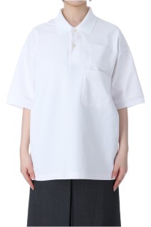 W's TECH POLO SHIRT W/POCKET S/S - BLACK (BE-37025L)