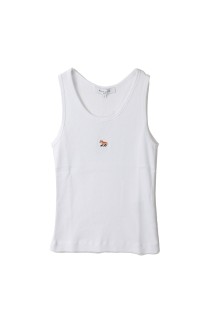 BABY FOX RIBBED TANK TOP - WHITE (MW00103KJ0125)
