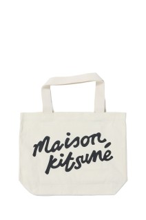 MAISON KITSUNE HANDWRITING TOTE  - ECRU (OW05124WW9042)
