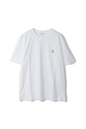 CHILLAX FOX PATCH REGULAR TEE SHIRT - WHITE (LM00110KJ0008)