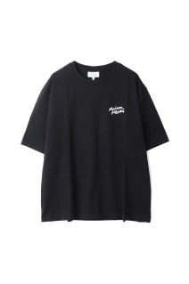 MAISON KITSUNE HANDWRITING EMBROIDERY OVERSIZE TEE - WHITE (OM00123KJ0119)