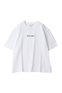 MAISON KITSUNE EMBROIDERY OVERSIZE TEE-SHIRT - WHITE (OM00122KJ0119)