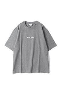MAISON KITSUNE EMBROIDERY OVERSIZE TEE-SHIRT - MEDIUM GREY MELANGE (OM00122KJ0119)