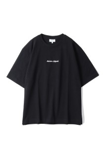 MAISON KITSUNE EMBROIDERY OVERSIZE TEE-SHIRT - BLACK (OM00122KJ0119)