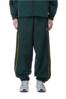 Mesh Panel Track Pant / Green
