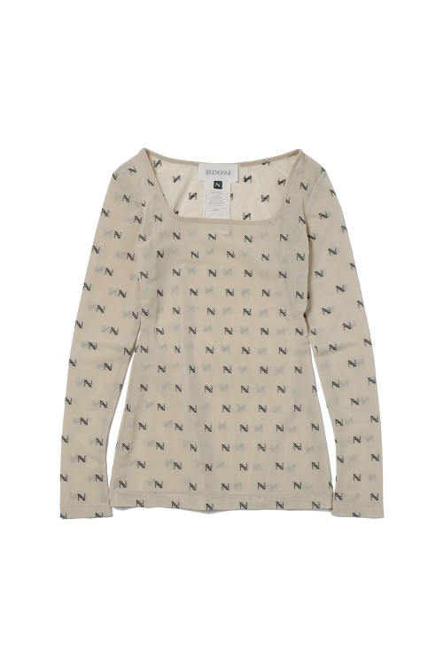 トップス heangnae KISHIMEN TOPS / Beige KISHIMEN LOGO TOP-BEIGE(122401060509-1) | セレクトショップ