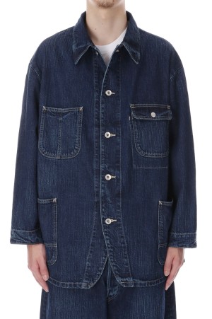 STEINBECK DENIM COVERALLS / NAVY (PC-005-2142)