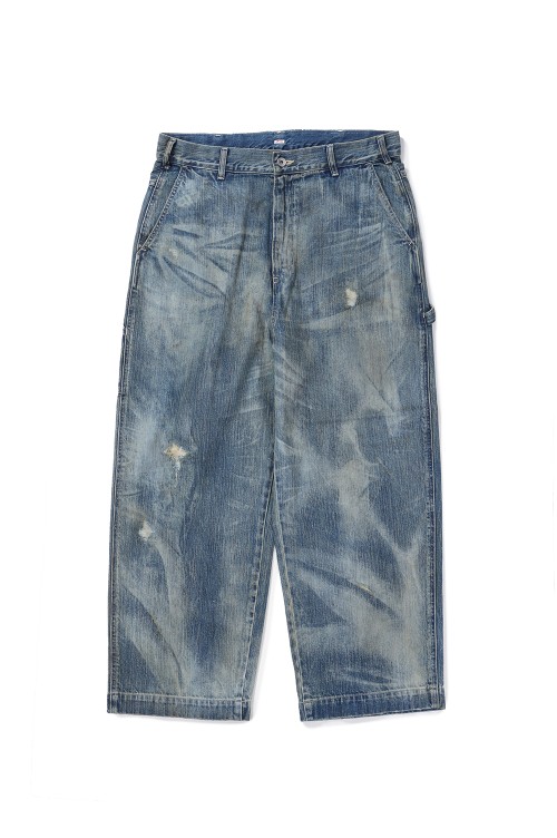 STEINBECK DENIM PAINTER PANTS VINTAGE CUSTOM / BLUE (PC-005