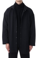 FRENCH JERSEY SHIRT JACKET / BLACK (PC-006-3339)