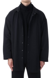 FRENCH JERSEY SHIRT JACKET / BLACK (PC-006-3339)