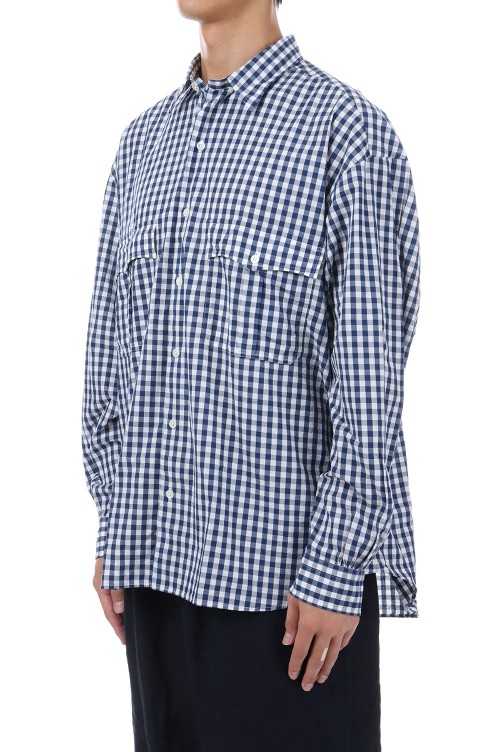 トップス ROLL UP GINGHAM CHECK SHIRT 25SS ROLL UP GINGHAM CHECK SHIRT（ロール アップ ギンガム チェック
