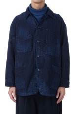 SASHIKO STRIPE COVERALLS WATCH CHAIN ITEM / BLUE (PC-059-3188)