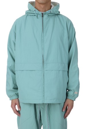 Reversible Hooded Jacket - Coral Green (S25SA002)